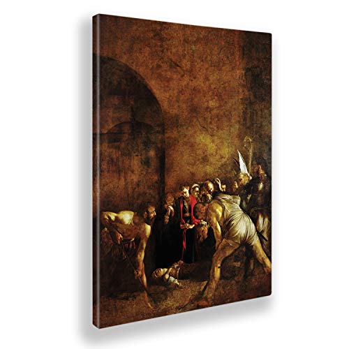 Giallobus - Obraz - Caravaggio - Pogrzeb św. Łucji - Płótno na płótnie - 50x70 - Gotowe do powieszenia - Nowoczesne obrazy do domu