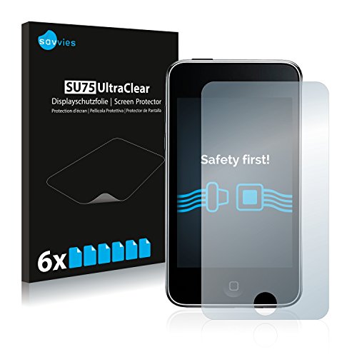 savvies Protector Pantalla para Apple iPod Touch (2a Gen.) (6 Unidades) Película Ultra Transparente