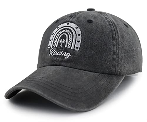 Race Car Gifts For Men Women, Funny Checkered Flag Hats, Adjustable Cotton Embroidered Racing Baseball Cap, Birthday Party Supplies Gifts For The Car Enthusiast Lovers Fans Owners Driver Friends #TOP1