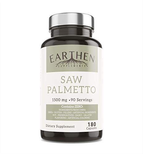 Saw Palmetto Supplement | Made With Organic Ingredients | 1500Mg Per Serving - 180 Capsule 90 Servings | Vegan Friendly | China Free Ingredients | Non-Gmo #TOP1