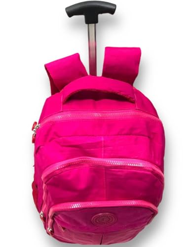 Mochila DeRodinha Adulto Juvenil Em Nylon Tactel Espaço Para Notebook (rosa chiclete)