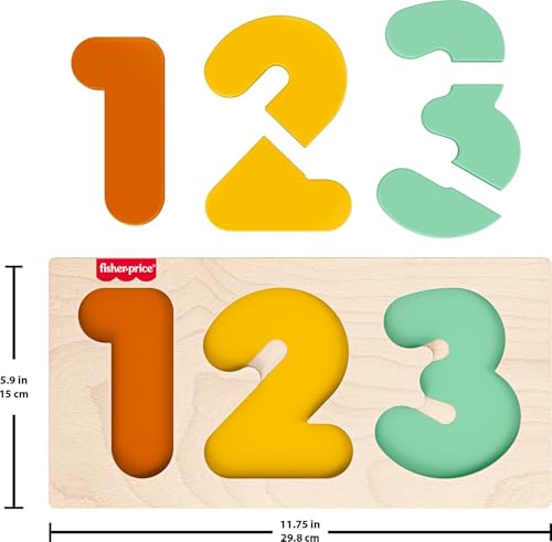 Fisher-Price Wood Montessori Learning Activity 1-2-3 Puzzle - image 5