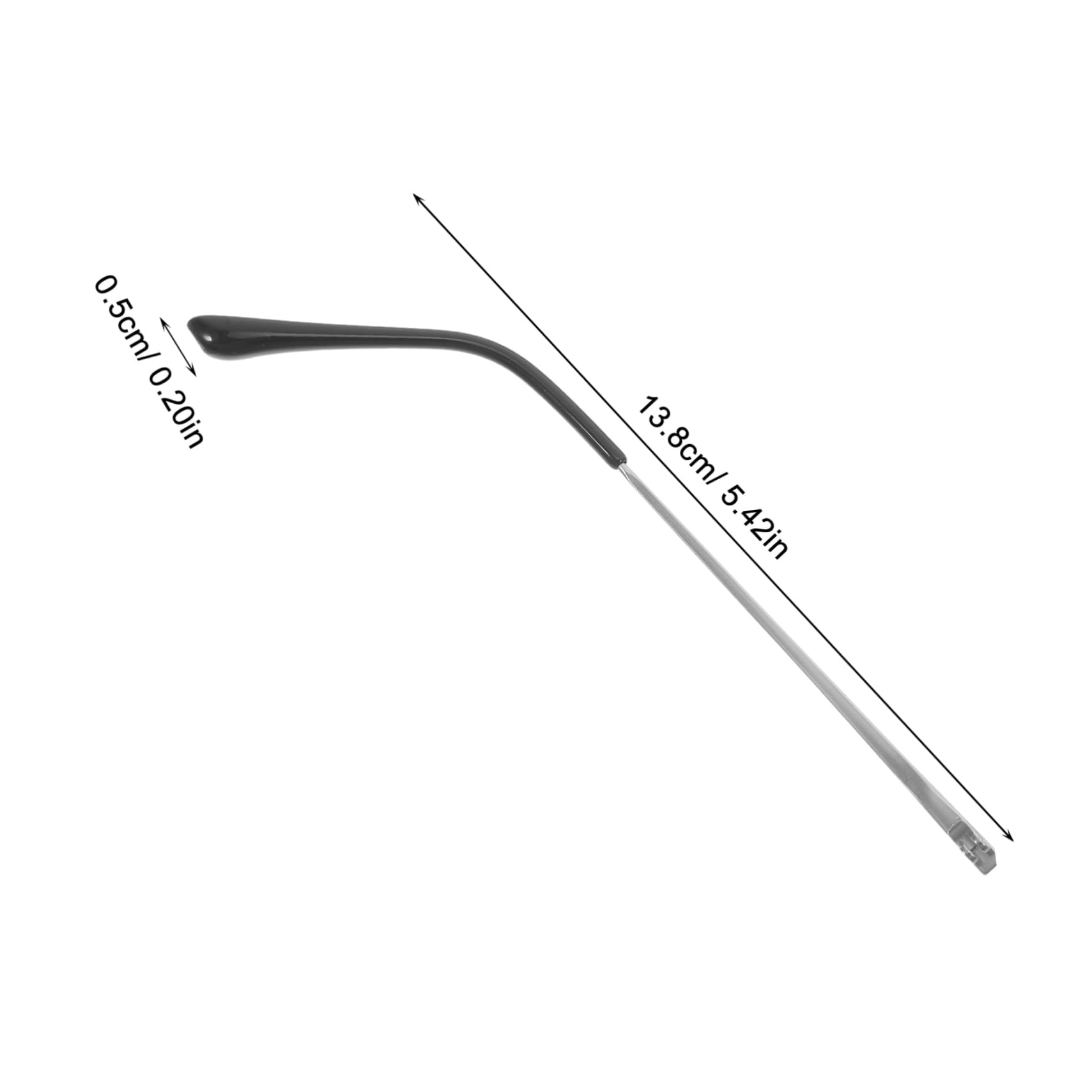 minkissy 1 Pair Metal Glasses Legs Metal Glasses Replacement Temple Sunglasses Arm Replacement Eyeglasses Metal Eyeglass Replacement Arm Metal Eyeglass Temple Silver Tr90