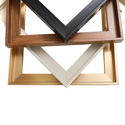 Image of Canvas Floater Frames for Canvas Art 0.8inch Depth Frames for Canvas Painting Floating Frame Plastic Floater Frame for Canvas Prints (Black, 8 x 10 inch)