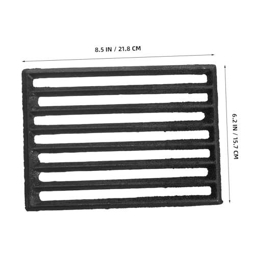 SOLUSTRE Firewood Stove Grate Metal Fire Grate for Efficient Burning Thickened Design for High Heat Resistance for Fireplace and Outdoor Cooking