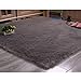 LYZL Quadrat Faux-Pelz-Schaffell 5-6cm Weich und bequem für Sofa Boden Kamin Fleece-Stuhl-Abdeckung,Grau,200×200cm/6.56×6.56ft