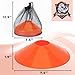 CARTMAN 24 Pack Disc Cones Agility Soccer Cones with Carry Bag, Sports Training Cones for Soccer Practice, Skating, Football, Basketball