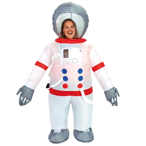 AirSuit® Traje de astronauta inflable | Traje inflable peculiar | Tamaño adulto 160 a 190cm | Poliéster Cómodo | Resistente | Sistema de inflación incluido | OriginalCup®