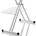 Reliable 320LB Home Ironing Board - Made in Italy 2-in-1 Home Ironing Table with Large 55 Inch Pressing Surface (Extended), Iron Board Made with Heavy-Duty Tube Frame Construction, Strong Iron Rest