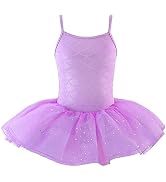 XiaoMoSha Girls' Sparkle Mermaid Tutu Dance Leotard Party Outfit