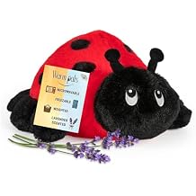 Ladybug - Microwavable & Weighted Plush Stuffed Animal - Heated Plushie for Warmth - Cute, Soft, Cozy Toy for Adults & Children Boys, Girls, Toddlers by Warm Pals