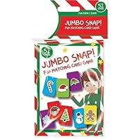 Jumbo Snap Matching Playing Cards 52 Large Cards for Kids & Families Fun Educational Game for Memory Matching Color Durable & Easy to Hold 1 Pack