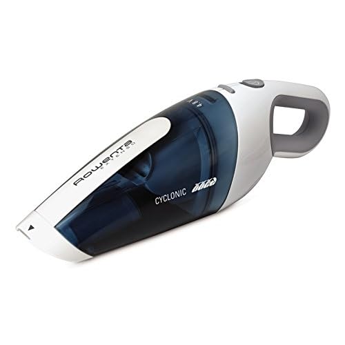 Rowenta Extenso Aspirateur à main 4,8 V Autonomie 11 minutes Capacité bac à poussière 0,375 ml Bien accessoirisé AC446101, Bleu Translucide / Blanc