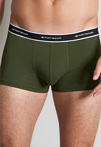 TOM TAILOR Herren Hip Pants grün Uni 2er Pack M 5