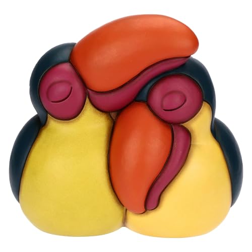 THUN - Coppia Tucano Maxi - ceramica - Collezione Icone - 22 x 18,8 x 21,4 cm
