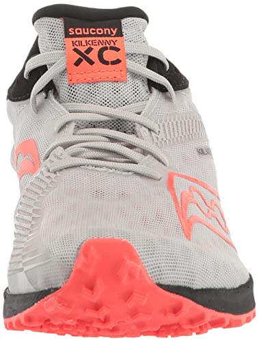 Saucony Men's Kilkenny XC9 Spike Cross Country Running Shoe, Fog/Black/Vizi, 10.5