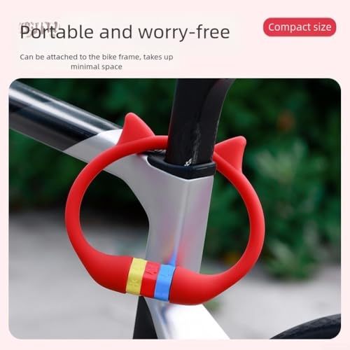 Candado de Bicicleta con Cable de Acero y Combinación Numérica miniatura 6