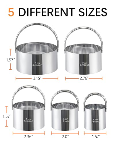 Vosturdy 5-Piece Stainless Steel Set