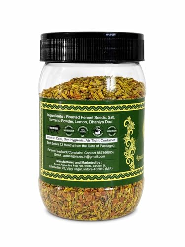 Image of Jyoti Ben's Roasted Mukhwas Pack of 4 (800g) | Fennel Seeds Saunf with Dhana Dal Mix | Indian Mouth Freshener | Digestive After Meal Saunf | Traditional Roasted Saunf Mix