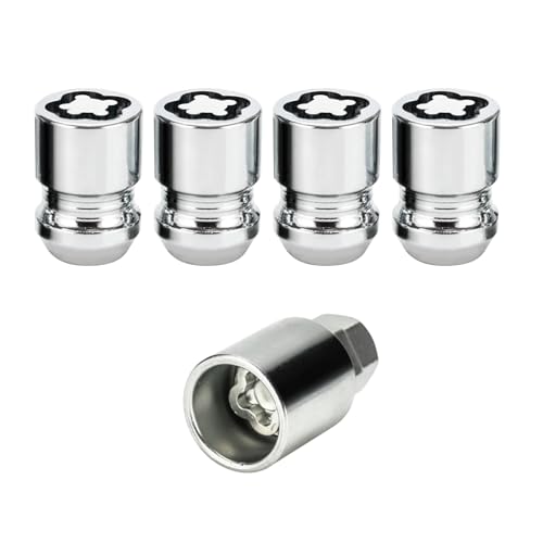 Image of 24154 Chrome Cone Seat Wheel Locks M12 x 1.25-4 Locks with 1 Key