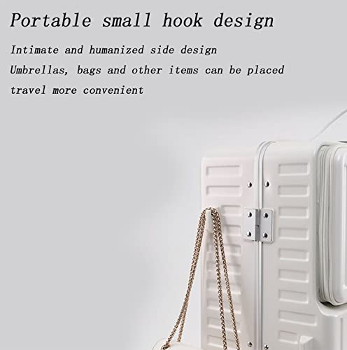 Suitcase, Expandable Rollers, Large Capacity and Comfortable Carrying with Cup Holders, 360° Shock-Absorbing Silent Universal Wheels (Black 20 inches)3