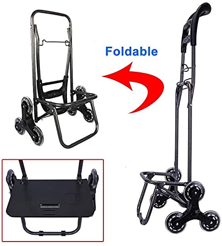 YAOJIA einkaufstrolley klappbar Tragbarer Warenkorb, Gebrauchswagen, Klappwagen, Leichter Treppenkletternwagen Mit… – Bild 6