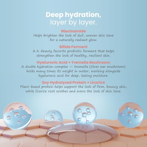 Image of Instant Glow and Skin Brightening Bio Collagen Face Mask | Deep Hydration & Moisturizing, Skin Barrier Care | Smooth, Glow & Nourishing for All Skin Types Pack of 1 (34g)