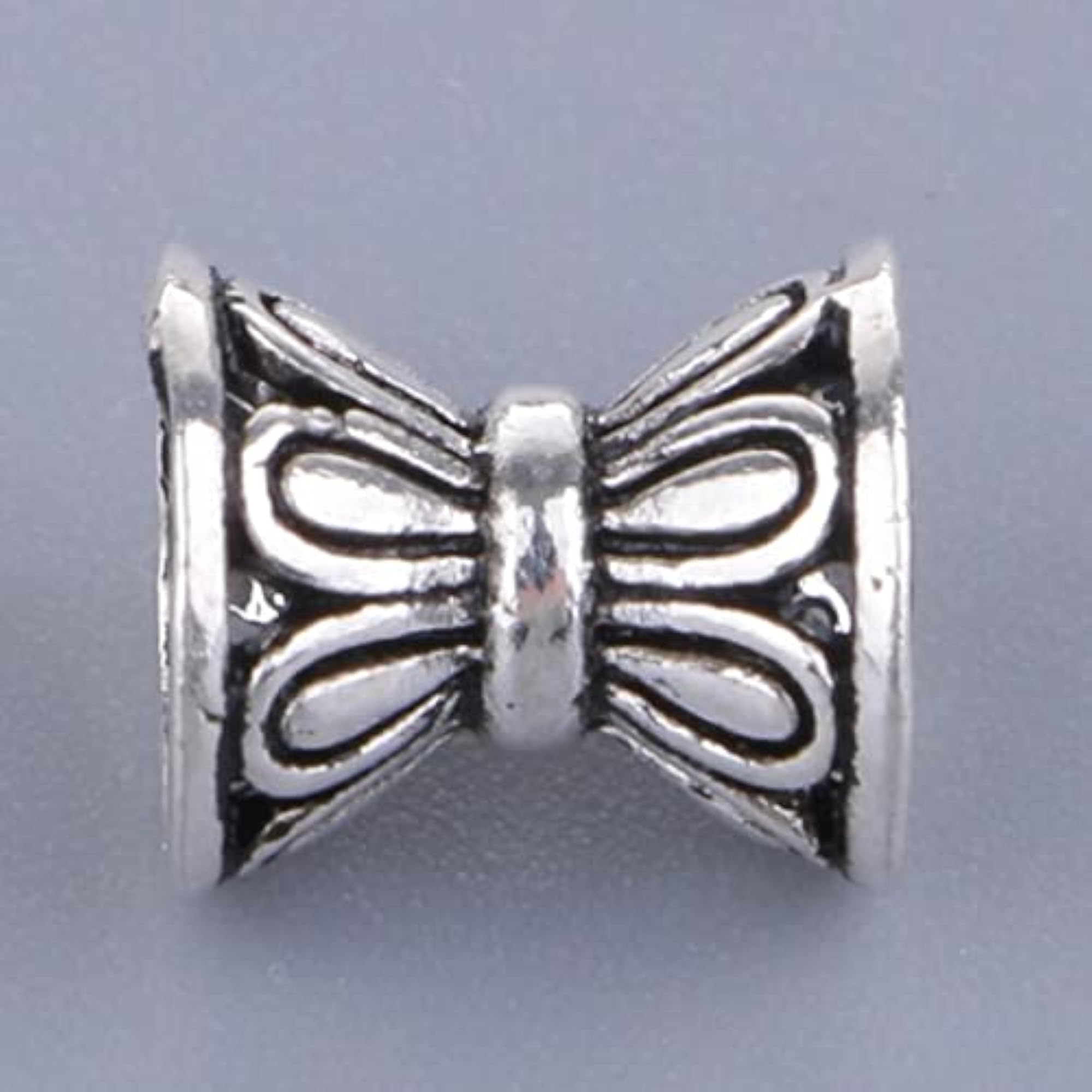 925 Sterling Silver Lotus Flower Spacer Beads, 5 Pieces