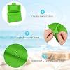 M METERXITY Beach Sling Chair Replacement Canvas, 16x44.5 Inch Folding Lounge Chair Fabric with Pillow for Beach/Sunbathing/Courtyard/Garden [Green, Only Replacement]