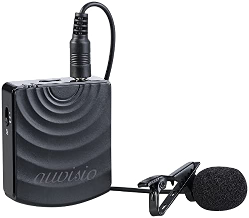 auvisio Lavalier: Digital Funkmikrofon & -Empf&auml;nger-Set, Klinke 2,4GHz, Reichweite 25m (Mikrofon Funk, Lavalier-Mikrofon, &Uuml;berwachung)