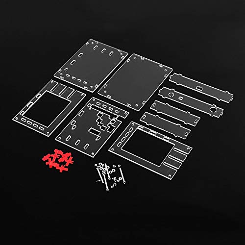 DSO 138 Oscilloscope 2.4" TFT Digital Oscilloscope Accessory Spare Parts Transparent Acrylic Case DIY Kit Electronic Learning Set (Acrylic Case DIY Kit)