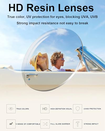 Retro Oval Sunglasses for Women 3-Piece Set Lightweight Metal Frame UV400 Protection Trendy Classic Shades4