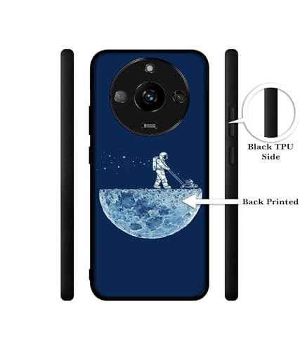 Image of Moon Walk Design Premium 2D Printed Metal Back Case Cover for Realme Narzo 60 5G