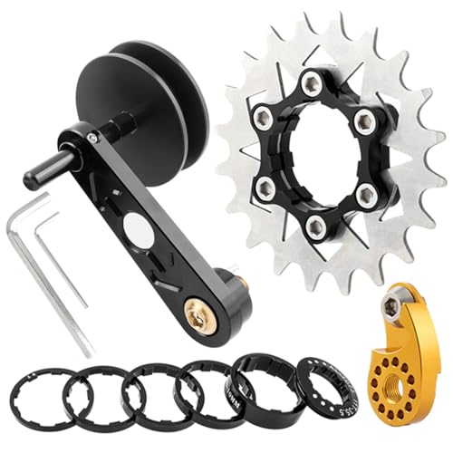 Kit conversion vitesse unique velo avec tendeur de chaine et pignons