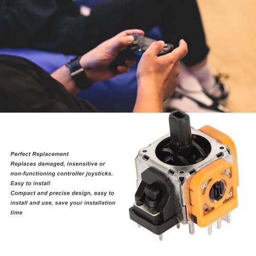 Septpenta 5Pcs Joystick Analógico 3D para Controlador PS5, Peça de Joysticks, Sensor Analógico 3D Ro