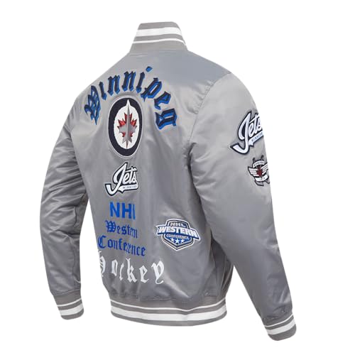 Image of Pro Standard Mens NHL Old English Satin Jacket