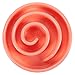 Interactive Dog Bowl, Spiral Slow Feeder Pet Dish (Pink and Green)