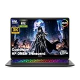 Delca Customized Laptop Made with HP OMEN Transcend AI Gaming Laptop | 14" 3K OLED 120Hz 500 Nits | Intel 16-core Ultra 9 285H | 32GB DDR5 512GB/1TB/2TB SSD | GeForce RTX 5070 8GB RGB Backlit Win 11