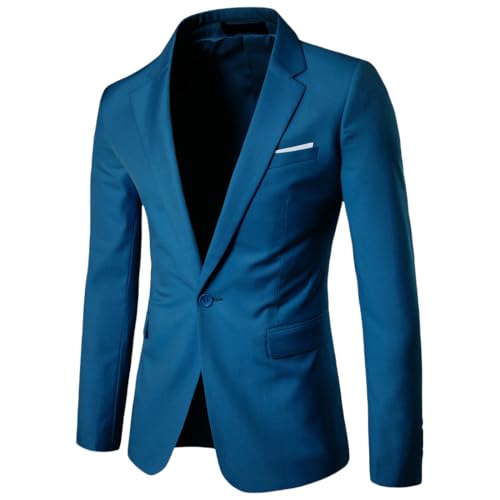 Blazer décontracté homme mode veste tendance blazer un bouton coupe slim
