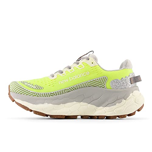 New Balance New Balance Men's Fresh Foam X More Trail V3 Running Shoe, Yellow/Concrete, 5 Wide