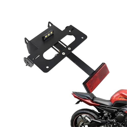 Support de plaque moto rigide ajusté pour cadre Yamaha FZ6 Fazer