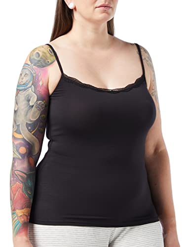 Lovable Top Spallina Stretta in Viscosa e Scollo in Pizzo Basic Soul Donna