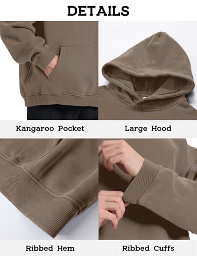 Image of Hatant Oversized Hoodie Sweatshirts for Men Couples Heavyweight Hoodies Pullover Vintage Mens Acid Wash Sweaters Clothes 2026