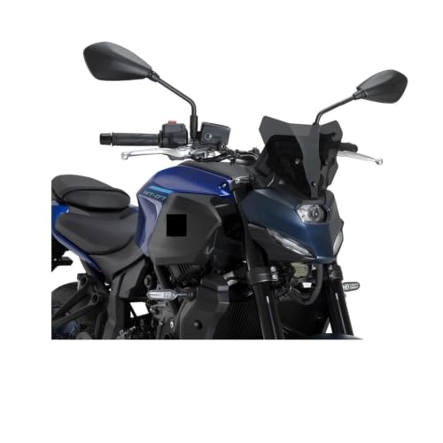 Déflecteur de vent pour MT-07 2025-2026 pare-brise PC fumé