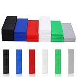 NUTKIT 45 Pezzi Spessori in Plastica per Mobili,1-6mm 100mm×28mm Premium Spessori in Plastica, Cunei Per Piastrelle, Spessori in Plastica per Piastrelle Vetri Finestre e Porta