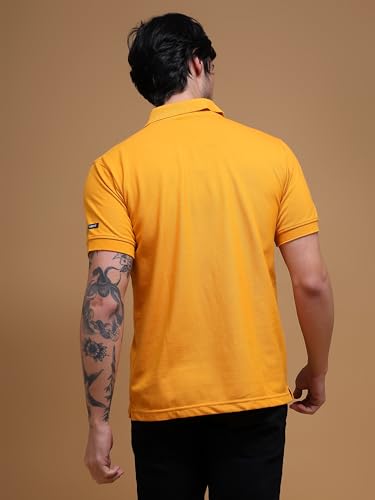 Image of Men's Polo T-Shirt Cotton Casual Comfortable Relaxed Fit Regular Collar Neck Stylish Half Sleeves Daily Office Formal Wear T-Shirt for Men