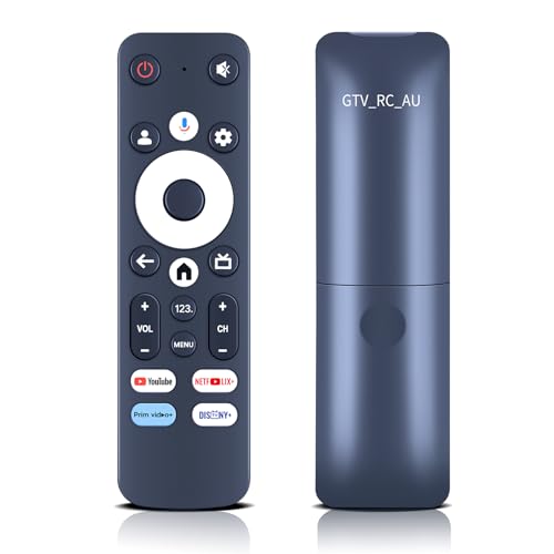 HZIME New Replacement GTV-RC-AU Voice Remote Control Compatible for EKO Google TV K320UGT K400UGT K550UGT, for BLAUPUNKT TV BP400FSG9800 BP320HSG9800 BP500USG9800
