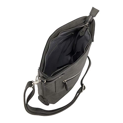 Browning Concealed Carry Purse, Premium Holstered Handbag With Safety Locking Option, Catrina (Charcoal) #TOP3