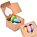 SURF CITY SUPPLIES Brown Heart Shaped Bakery boxes 4x4x2.5 inch with heart window