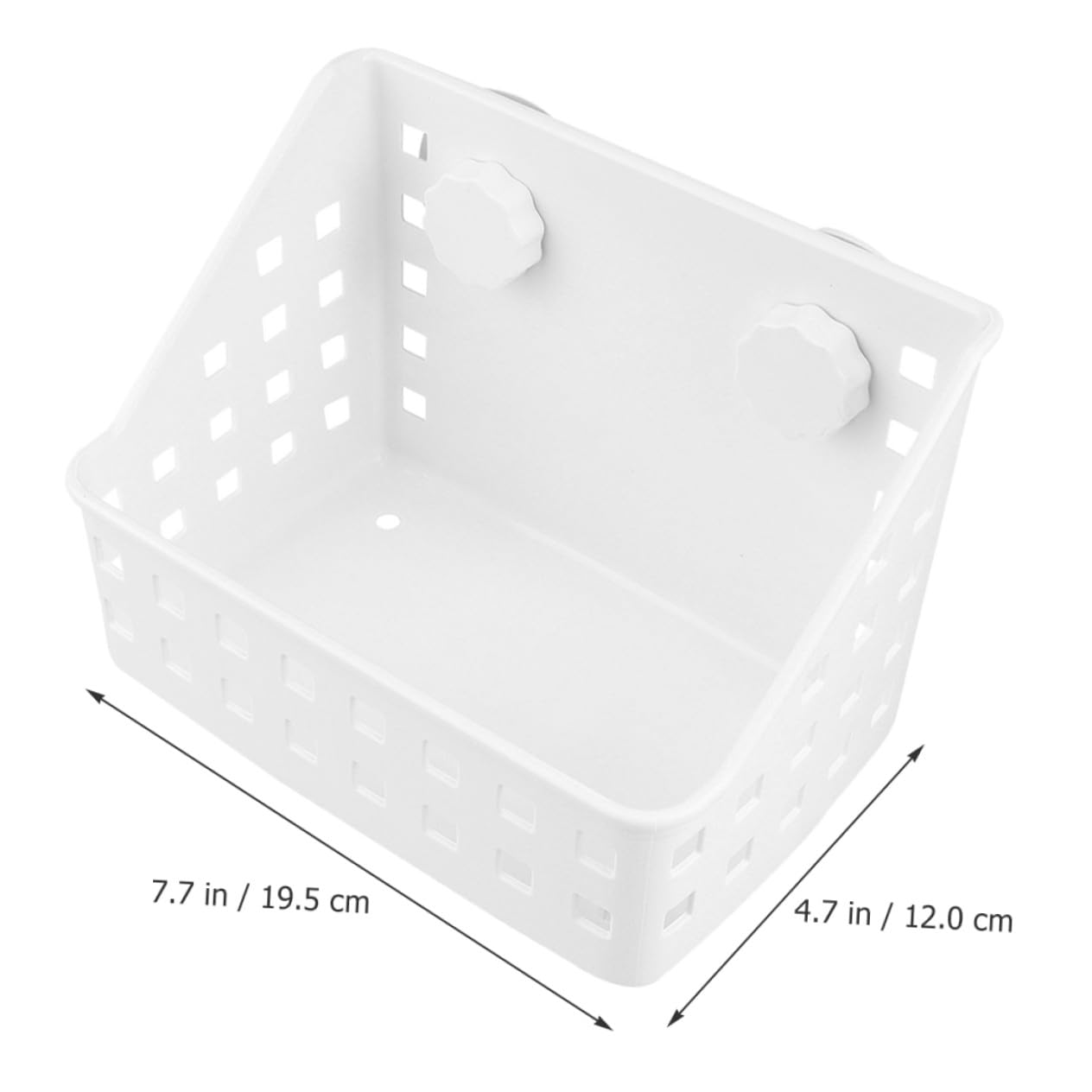 Râtelier à Foin pour Lapin à Fixation Fixe, Lot de 2, Plastique Blanc